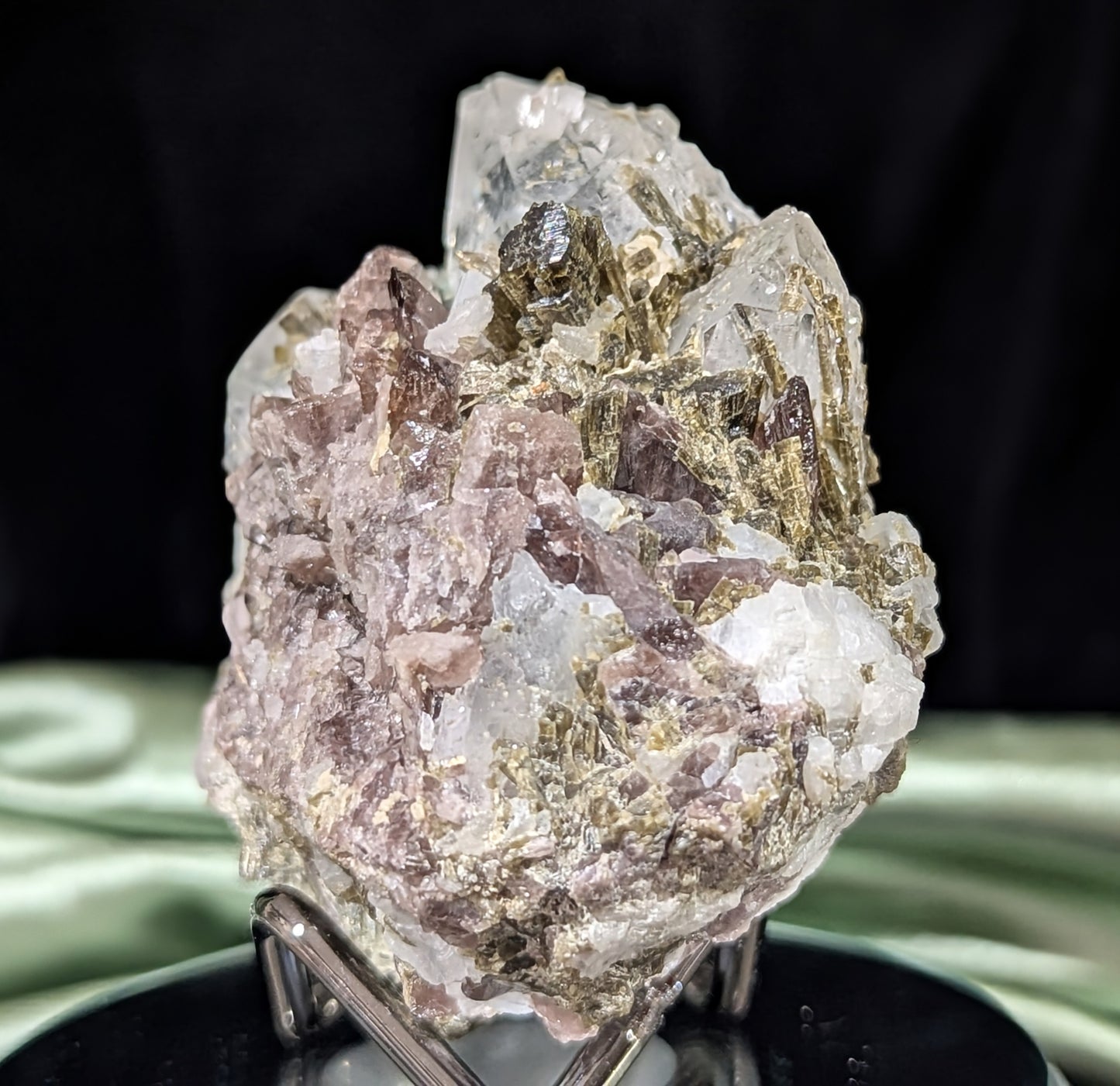 Axinite on Epidote Specimen