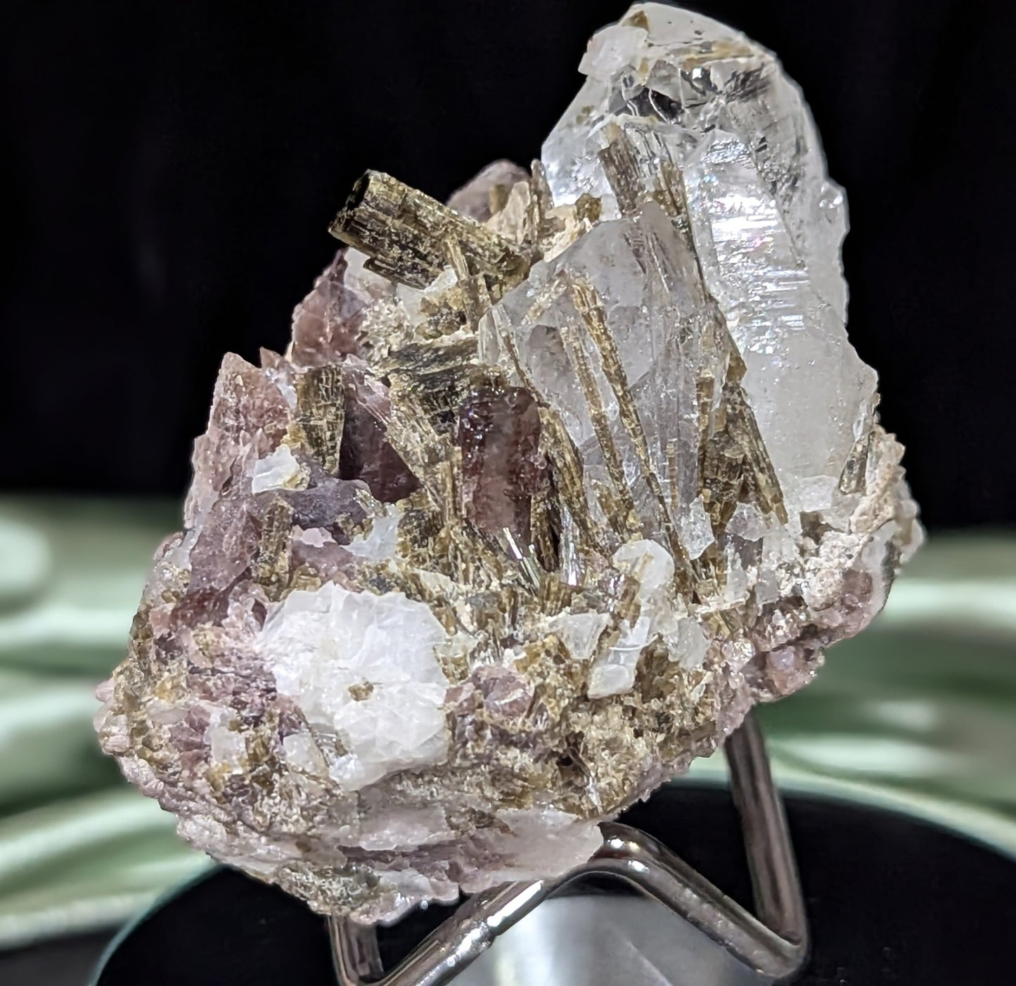 Axinite on Epidote Specimen