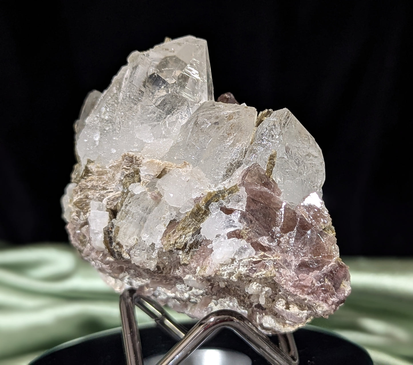 Axinite on Epidote Specimen