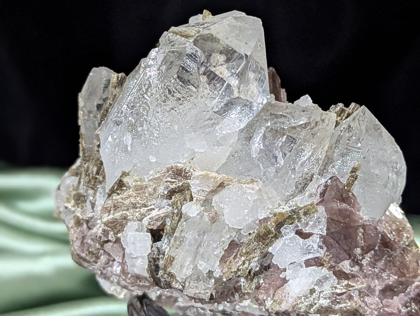 Axinite on Epidote Specimen