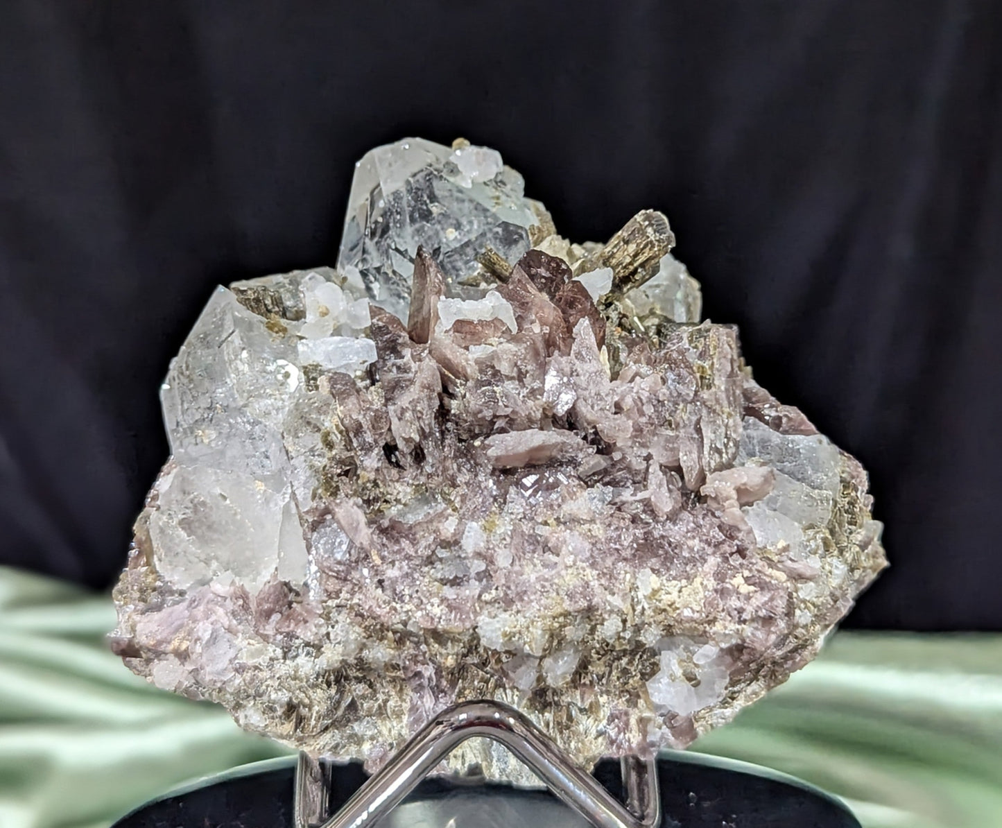 Axinite on Epidote Specimen
