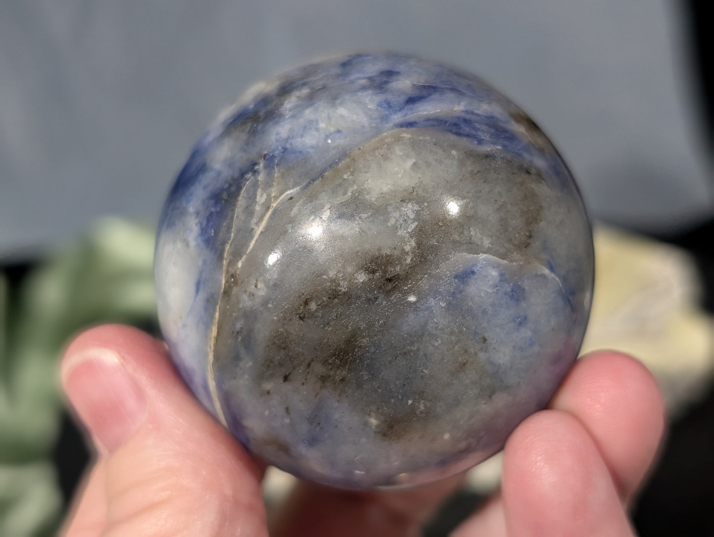 Blue Afghanite Sphere