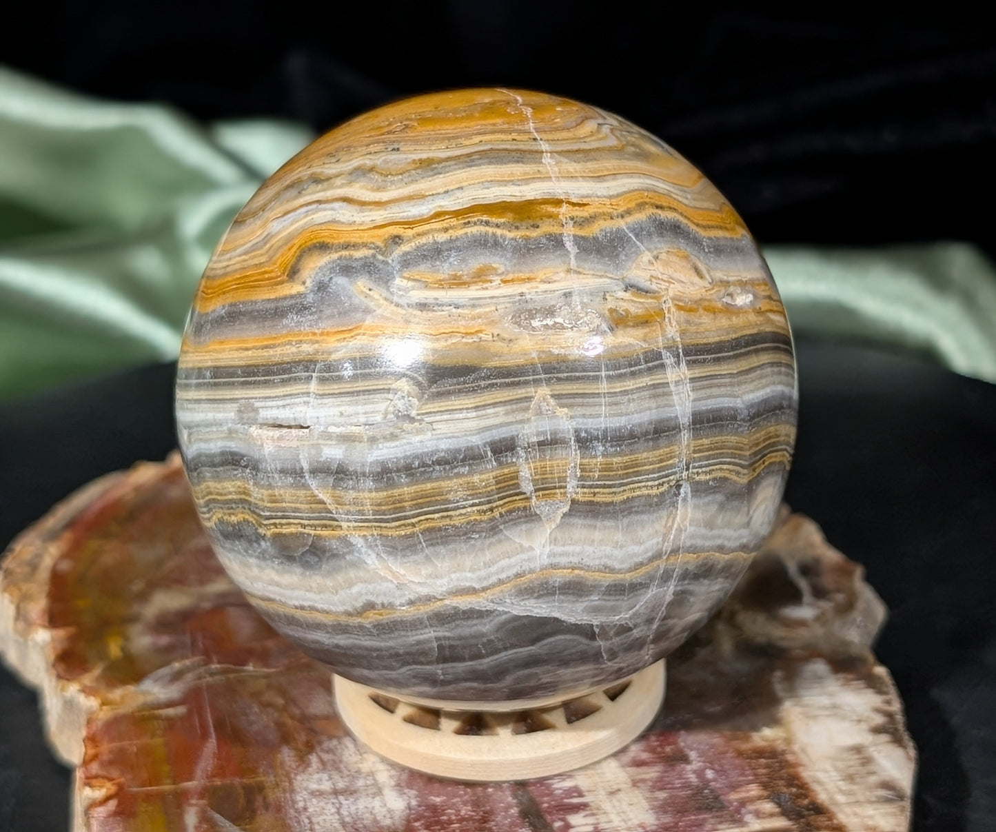 Bumblebee Jasper Sphere