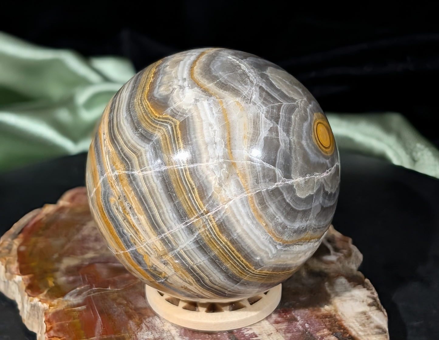 Bumblebee Jasper Sphere