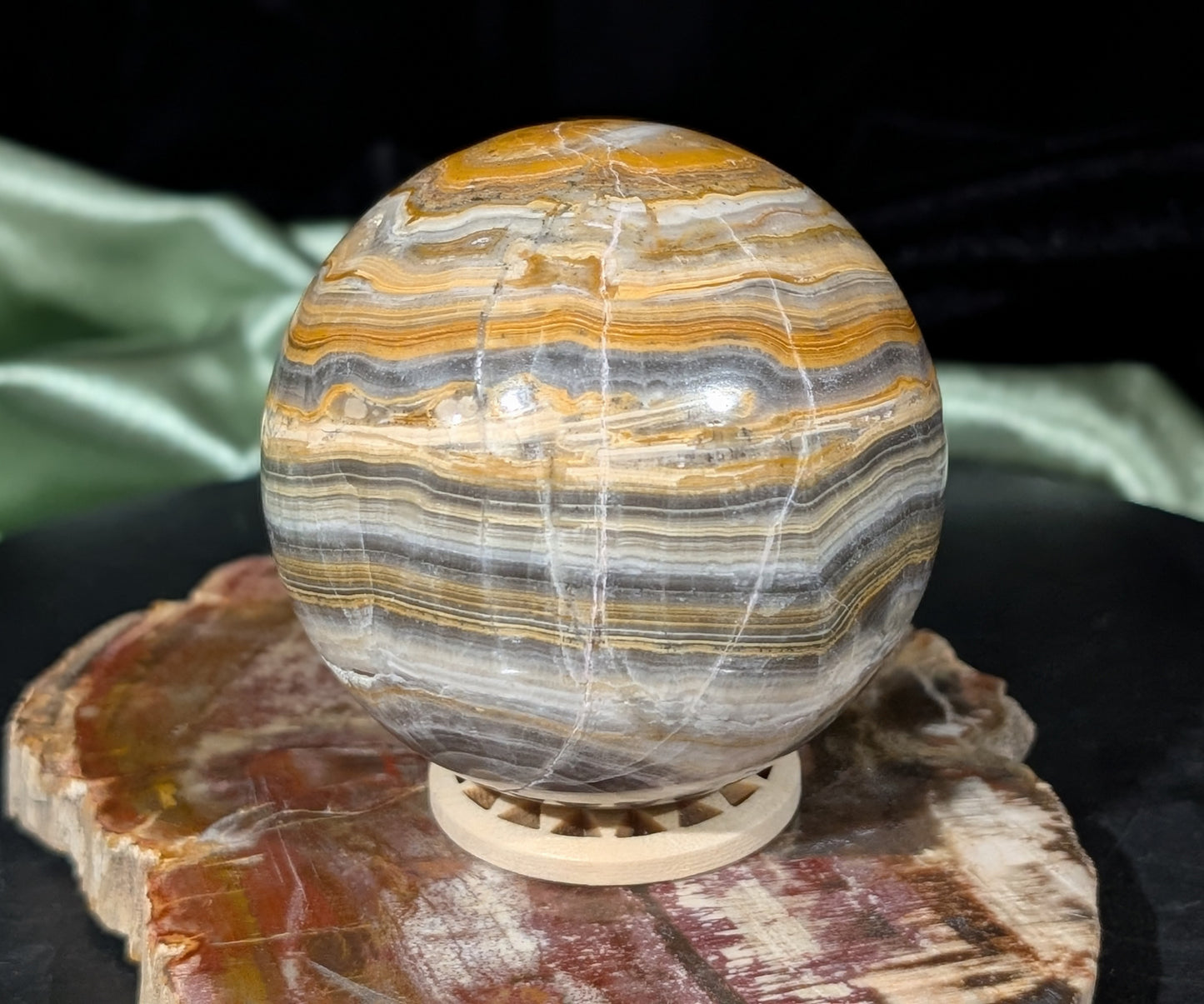 Bumblebee Jasper Sphere
