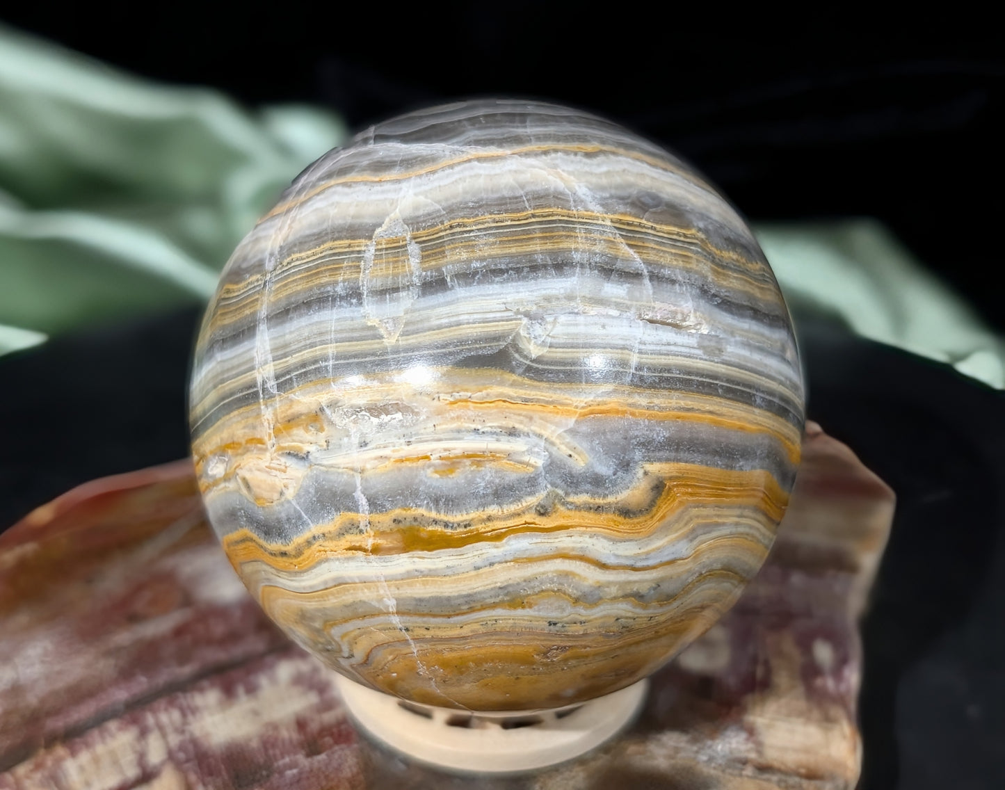 Bumblebee Jasper Sphere