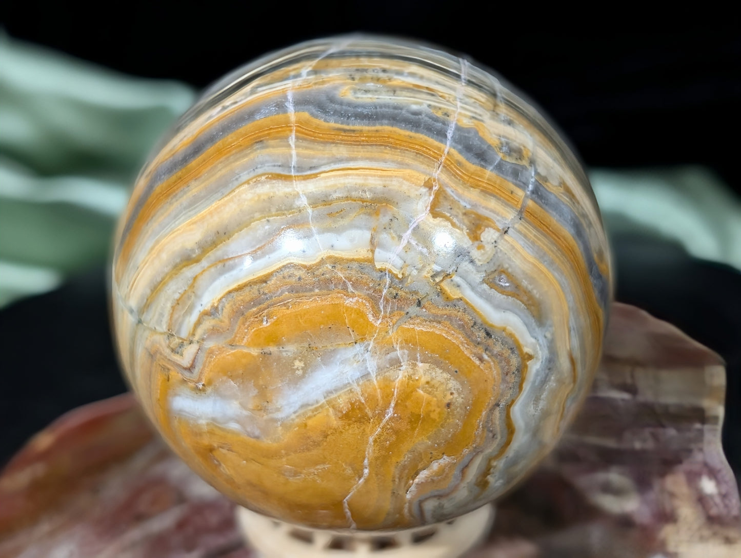 Bumblebee Jasper Sphere
