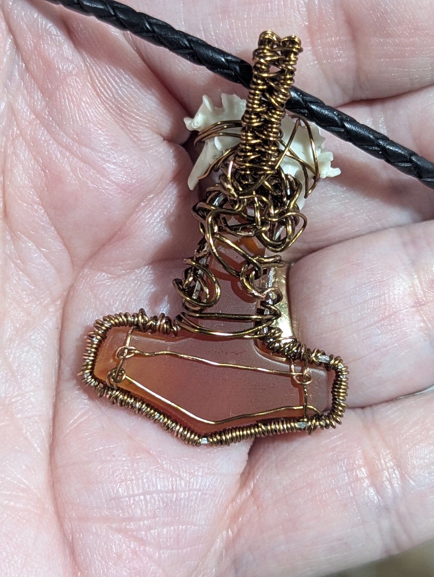 Carnelian Mjolnir Pendant