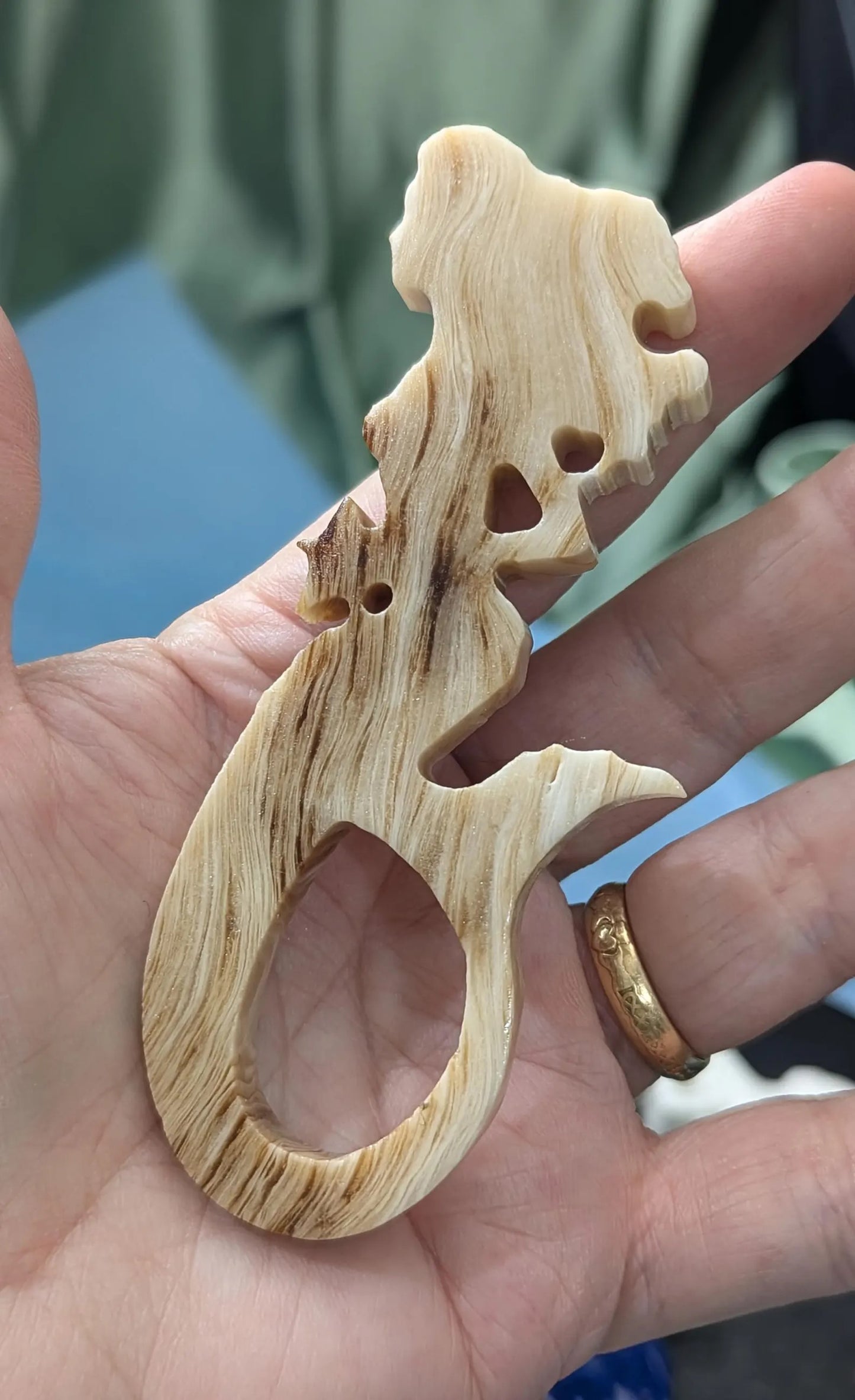 Chocolate Calcite Mermaid Figurine