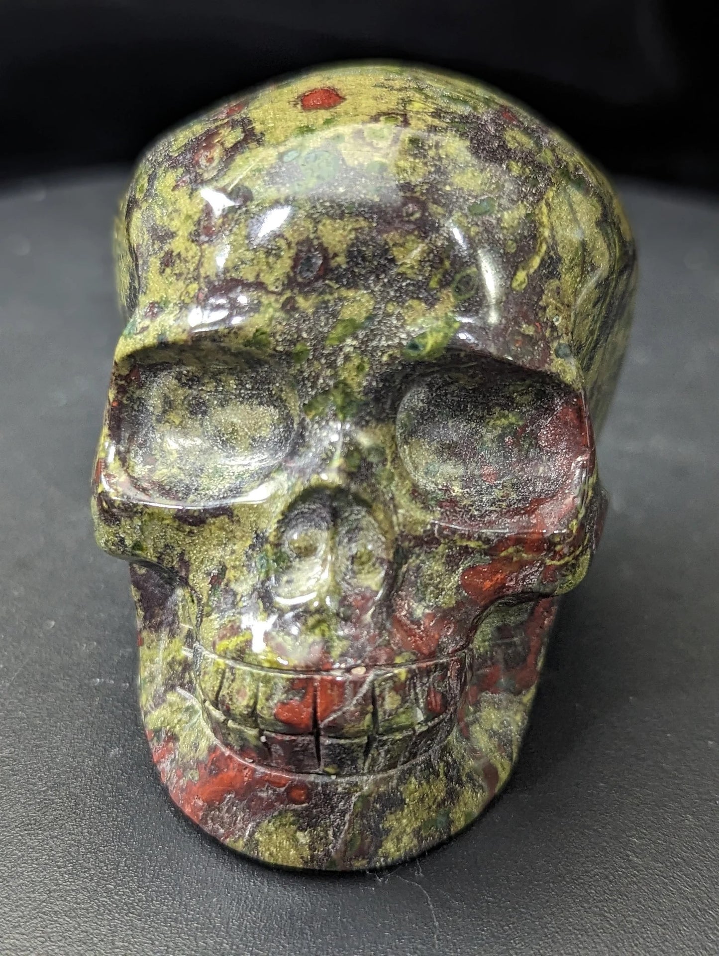 Dragon Bloodstone Skull