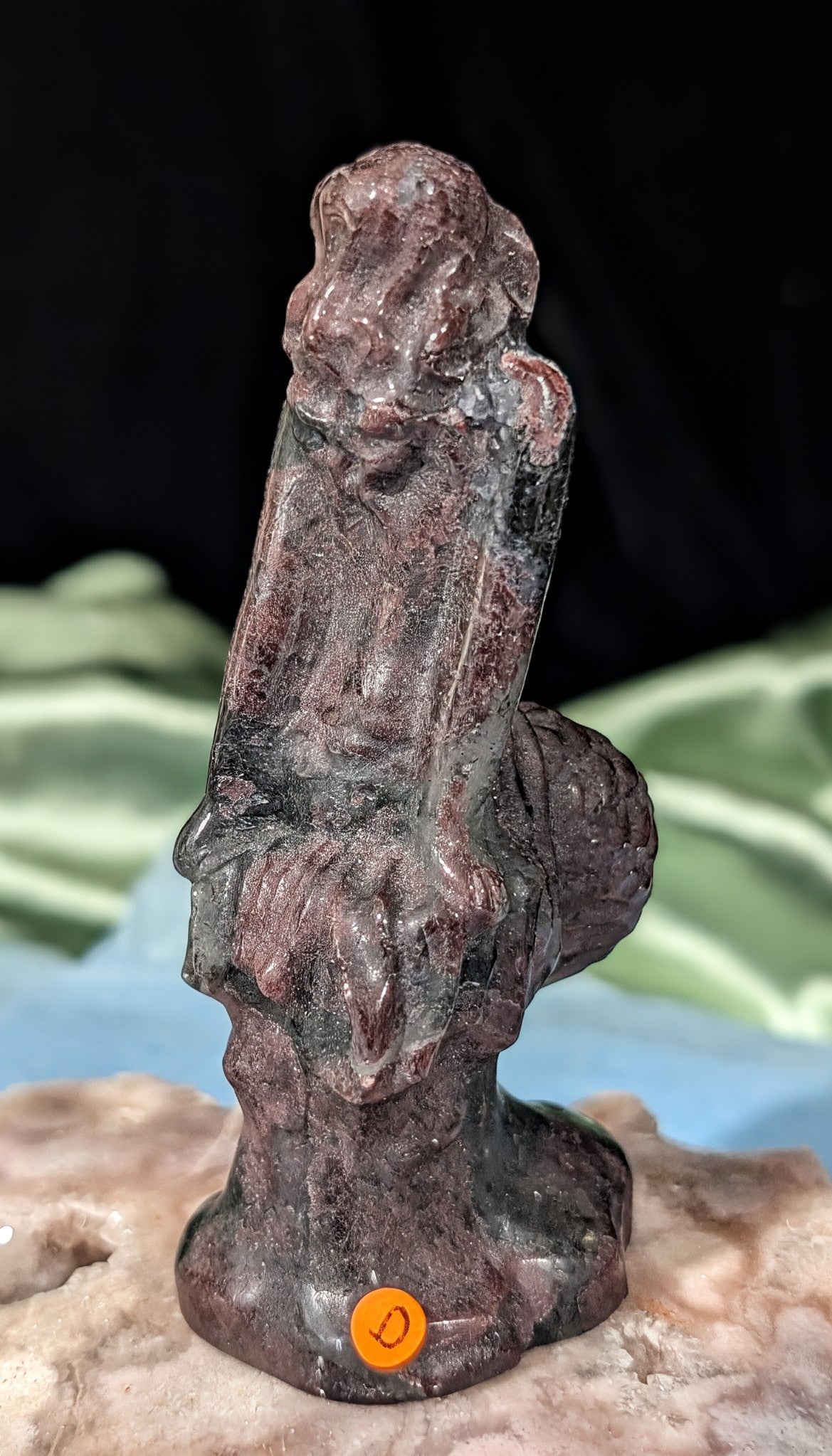 Garnet Mermaid Figurine
