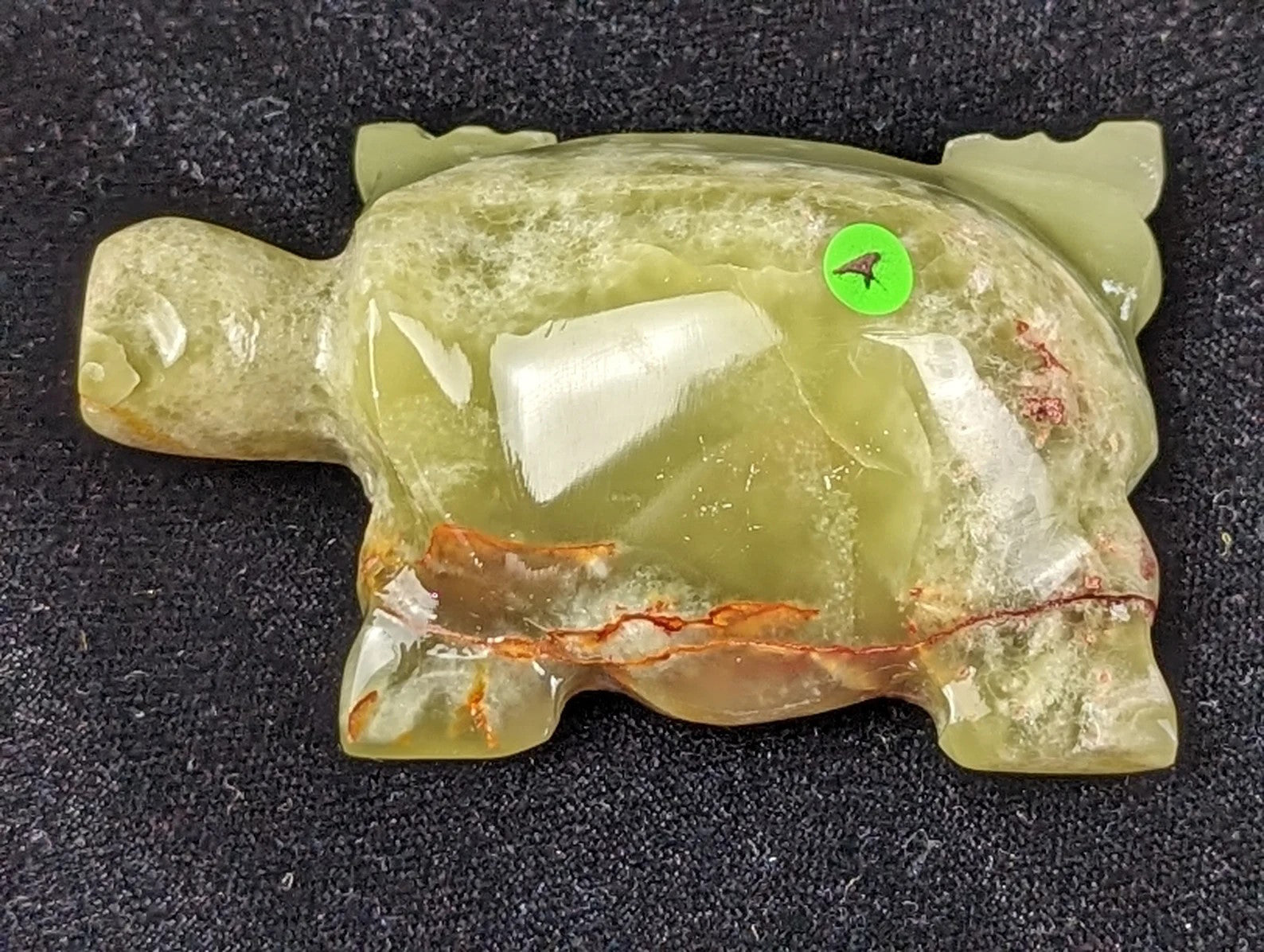 Green Onyx Turtle Figurine