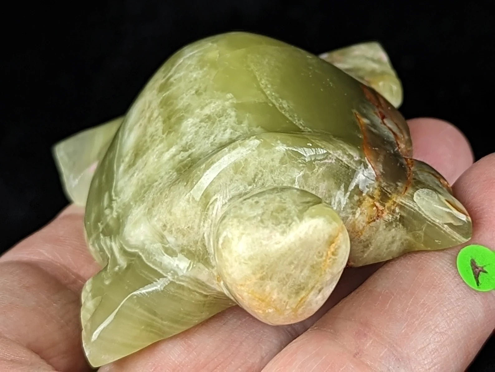 Green Onyx Turtle Figurine