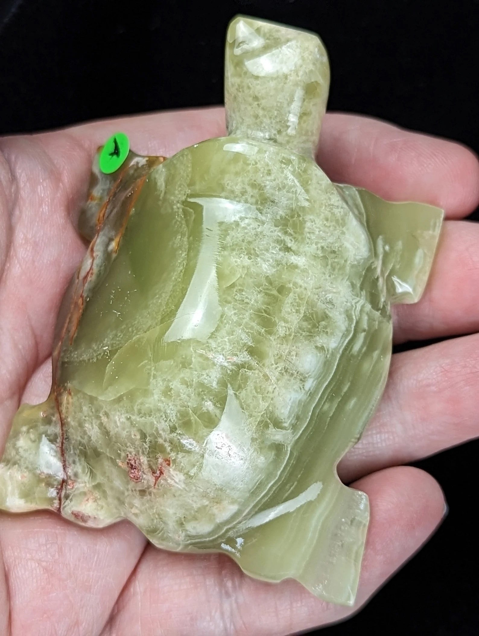 Green Onyx Turtle Figurine