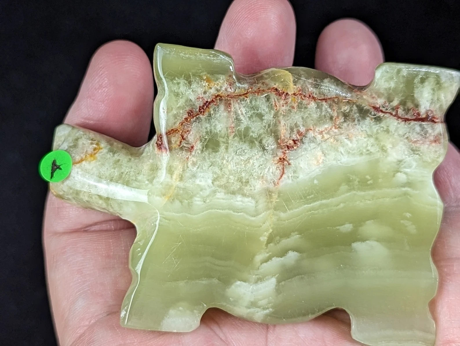 Green Onyx Turtle Figurine