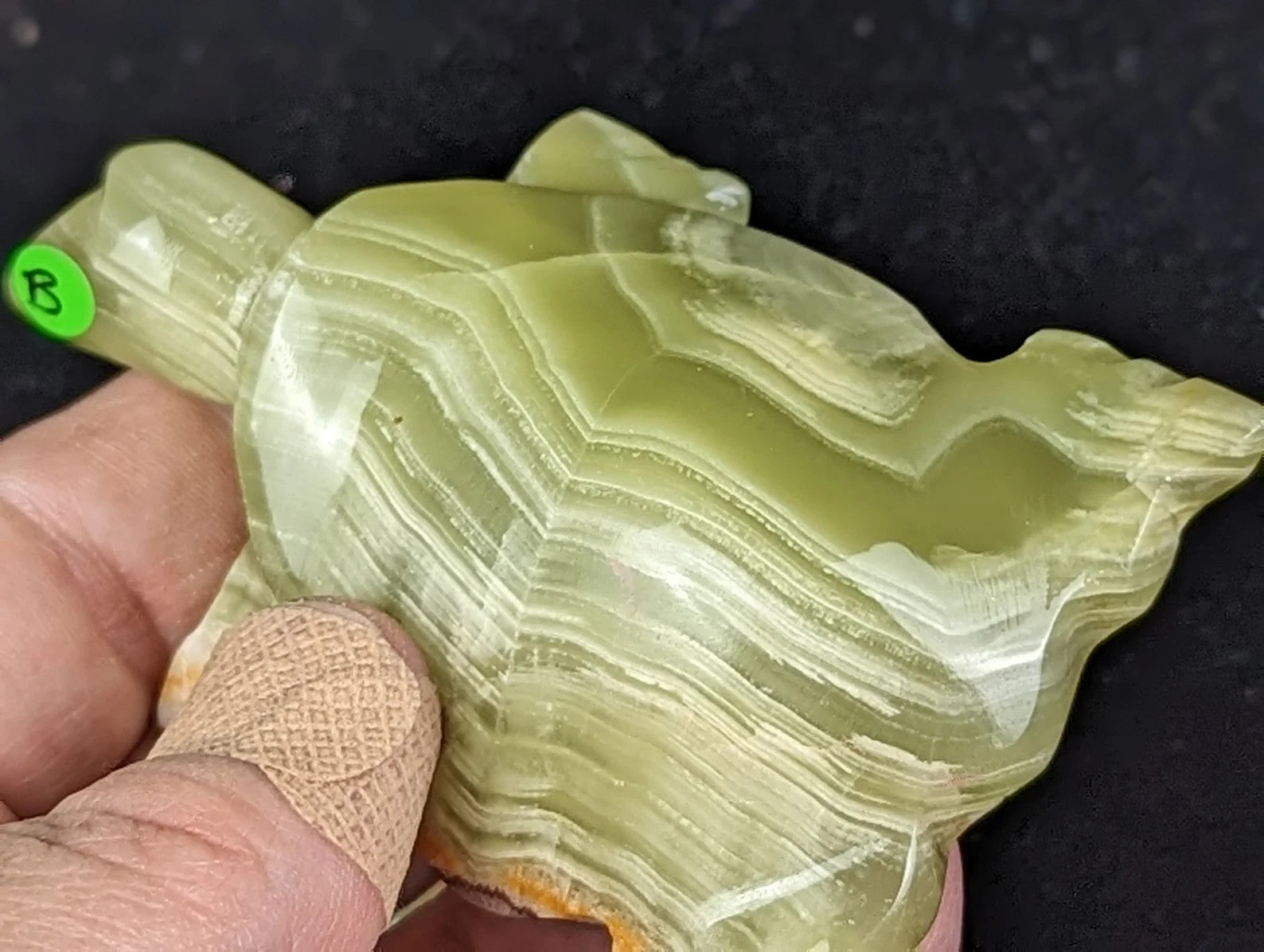Green Onyx Turtle Figurine