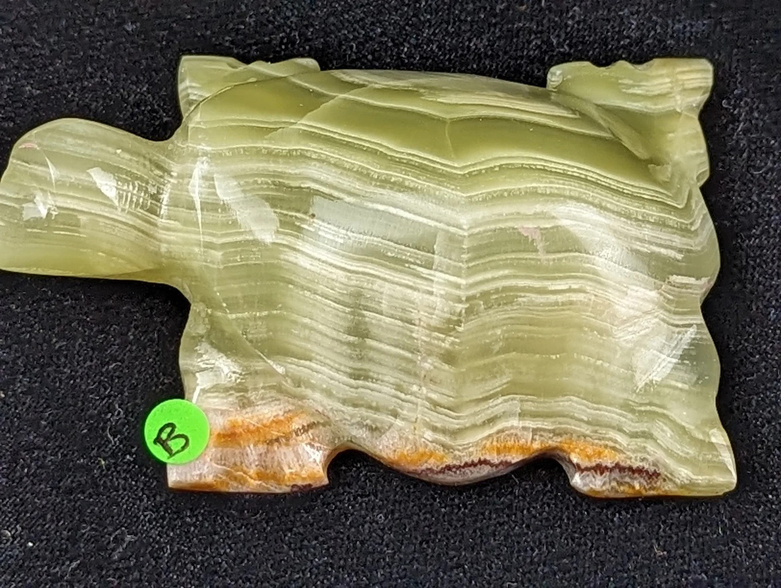 Green Onyx Turtle Figurine