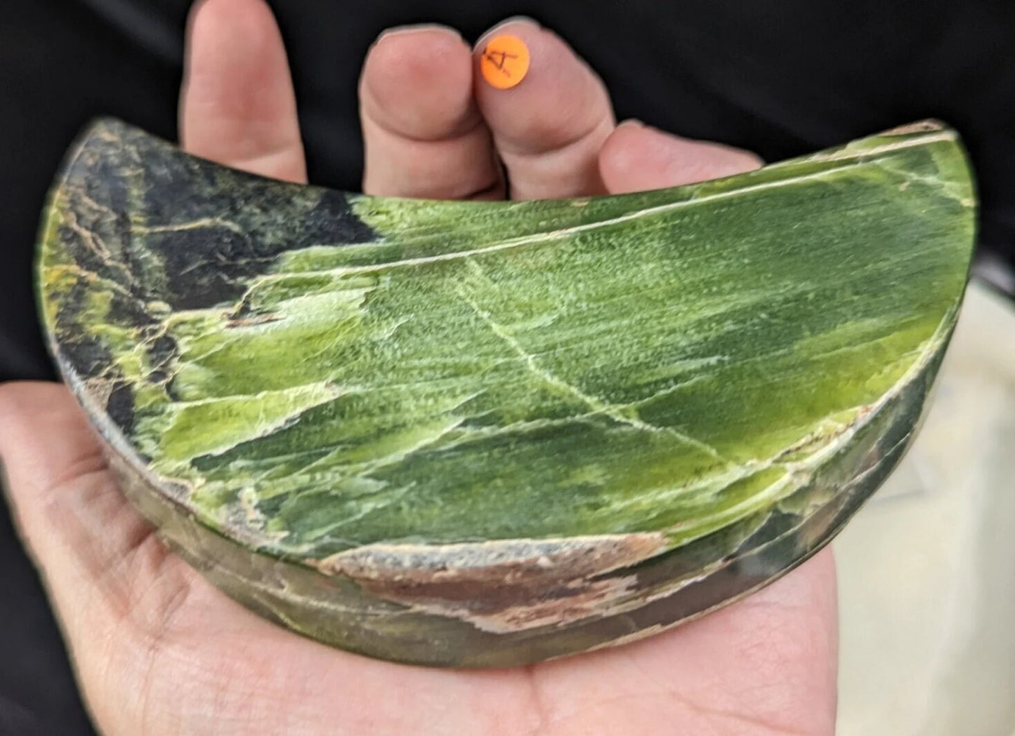 Green Tremolite Moon