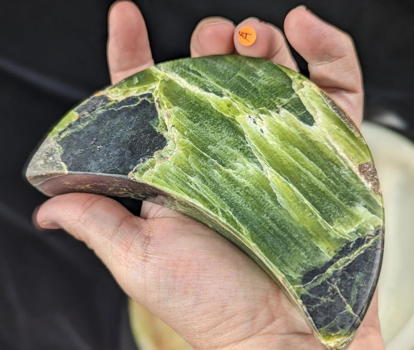 Green Tremolite Moon