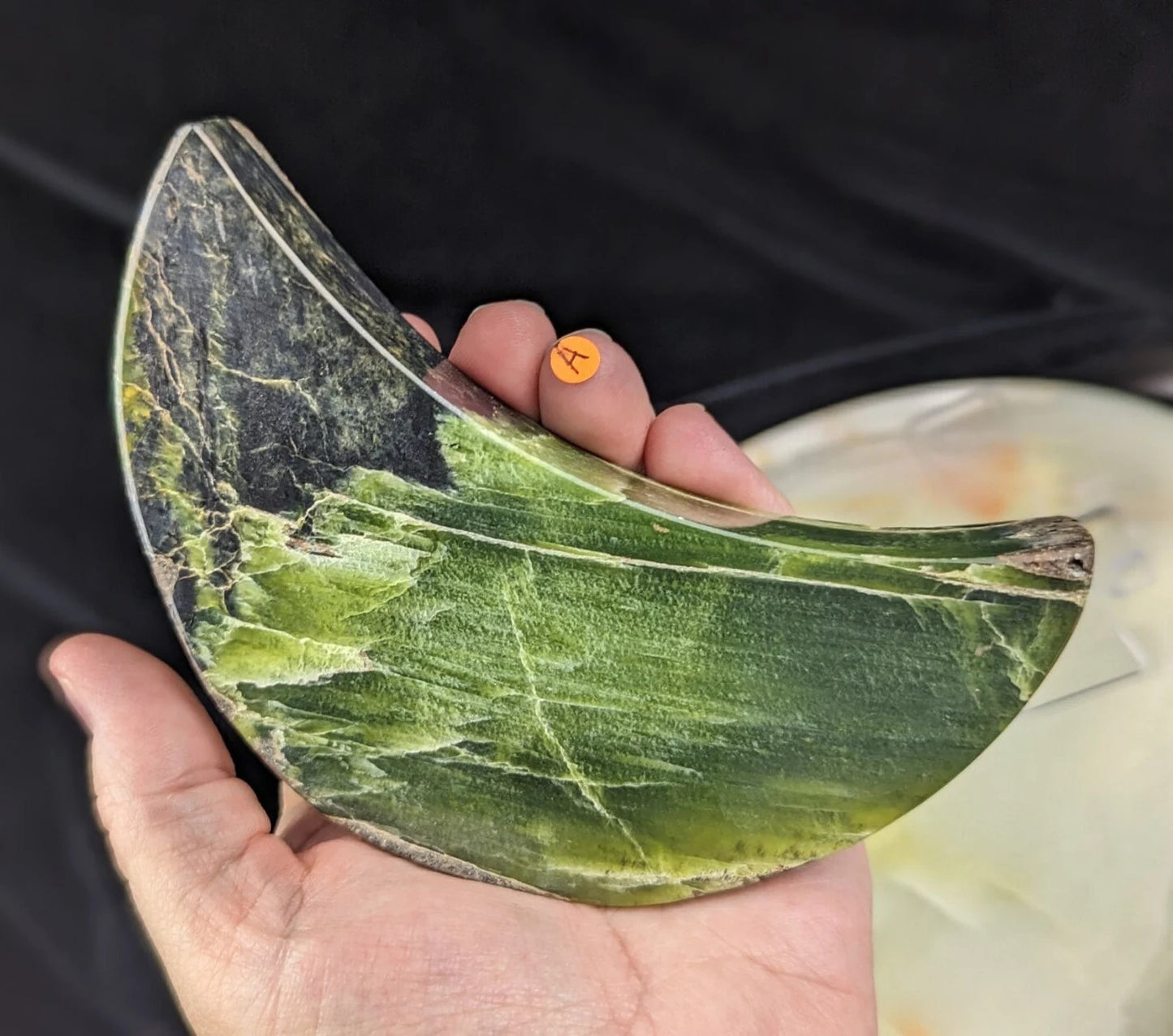 Green Tremolite Moon