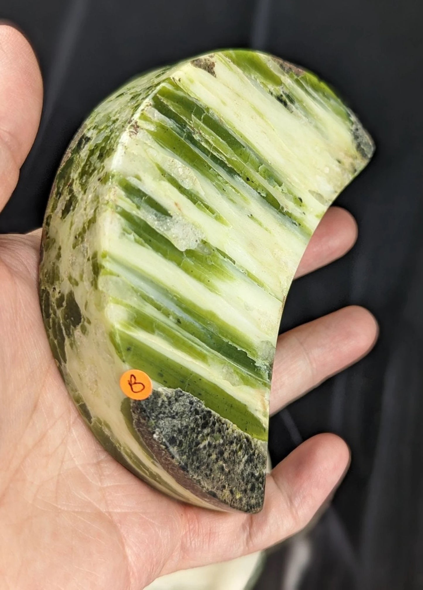 Green Tremolite Moon