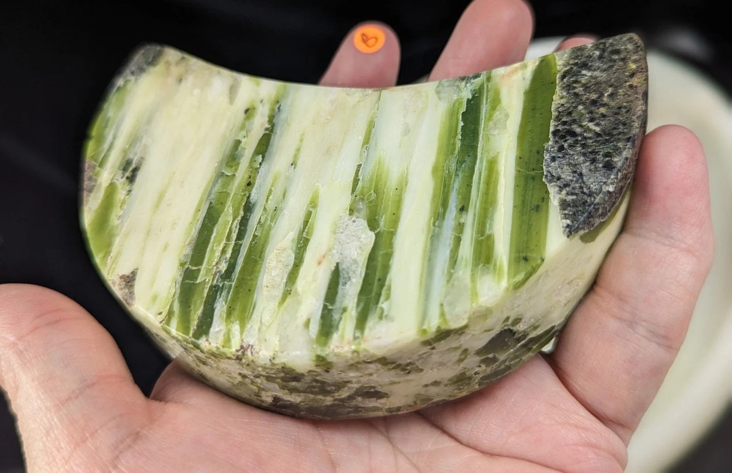 Green Tremolite Moon