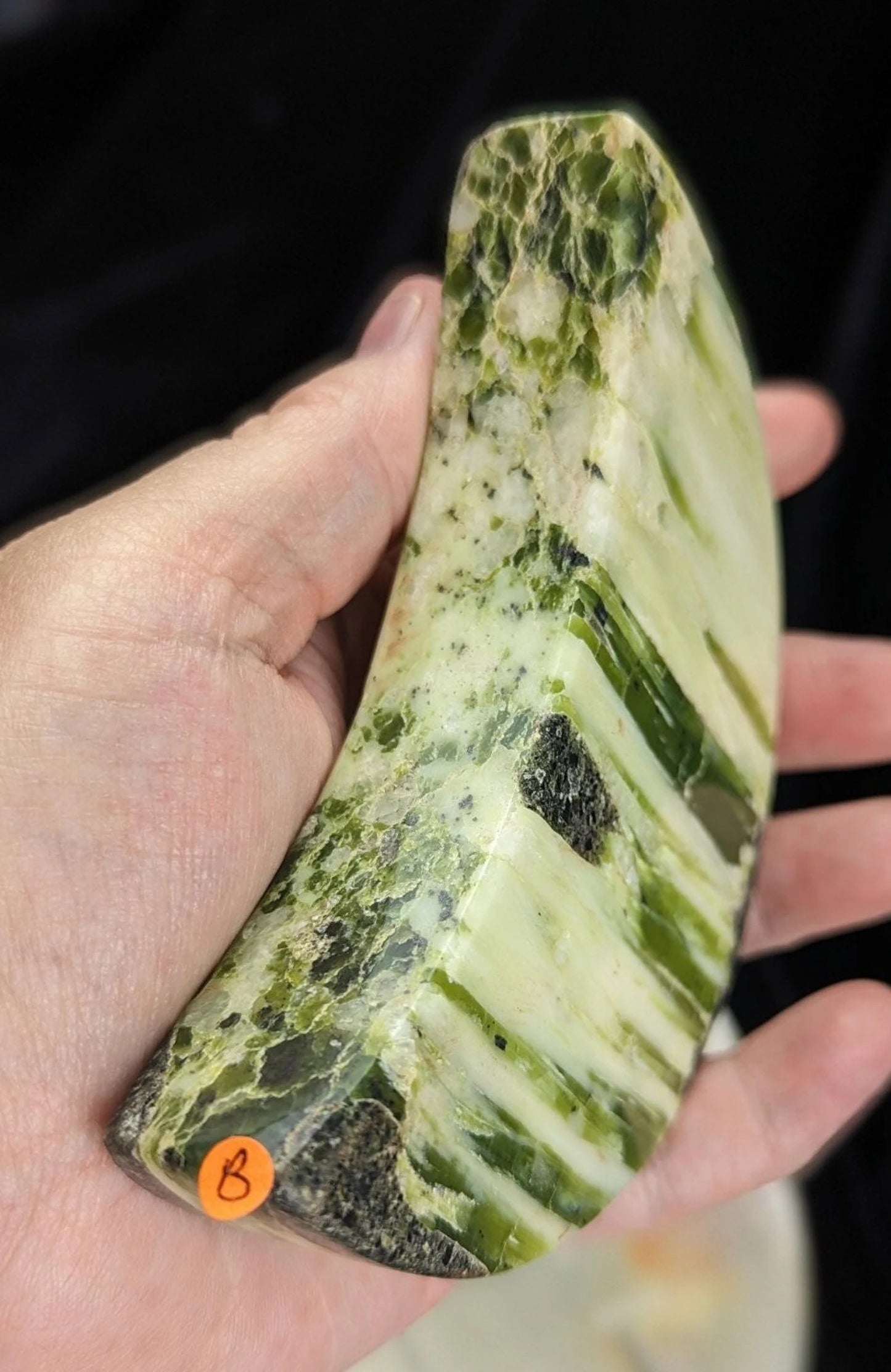 Green Tremolite Moon