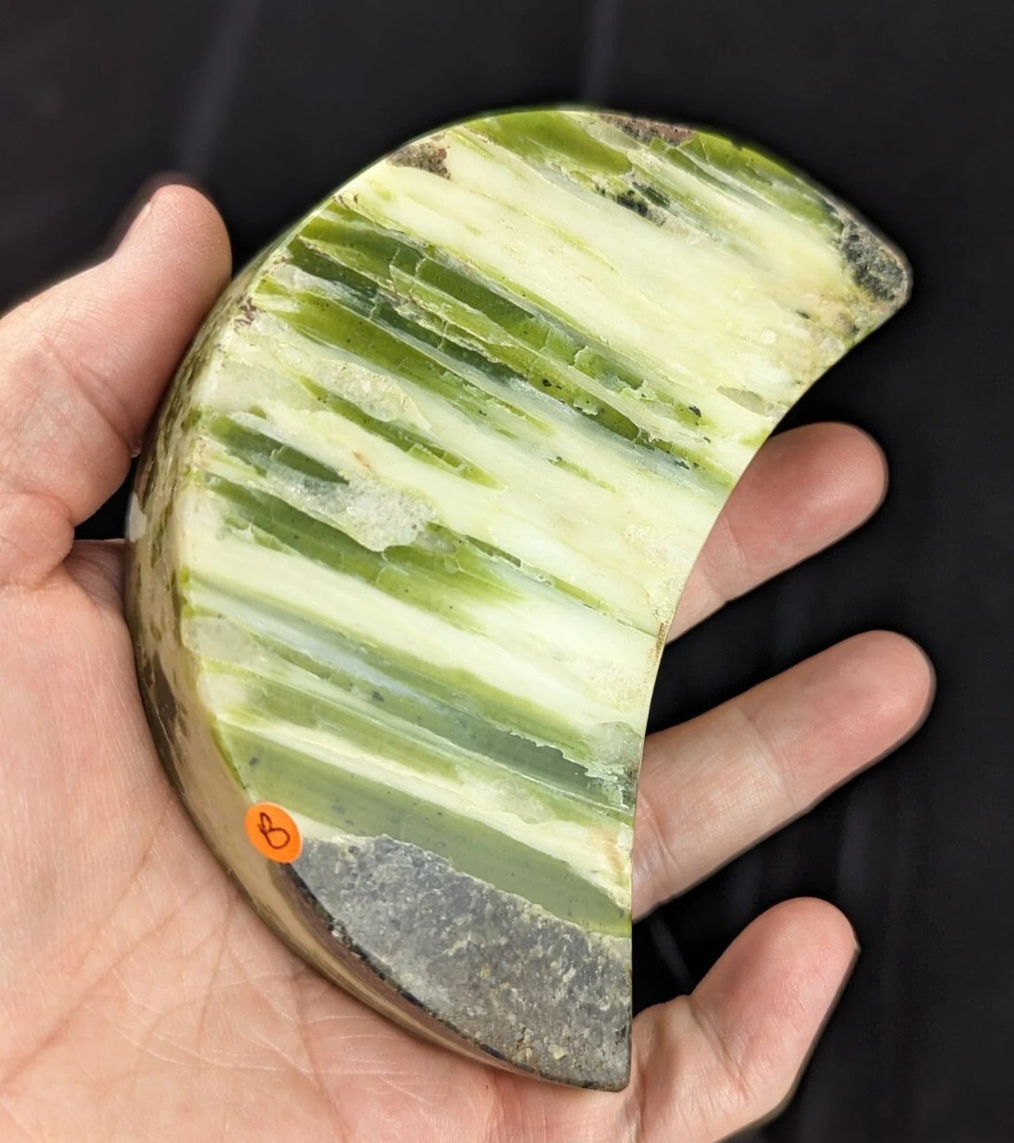 Green Tremolite Moon