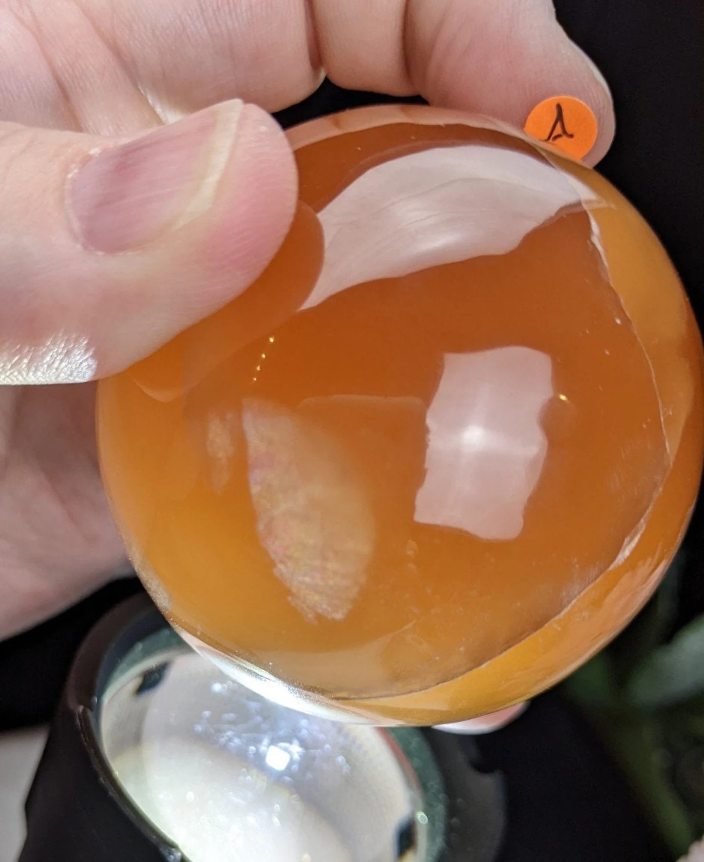 Honey Calcite Sphere