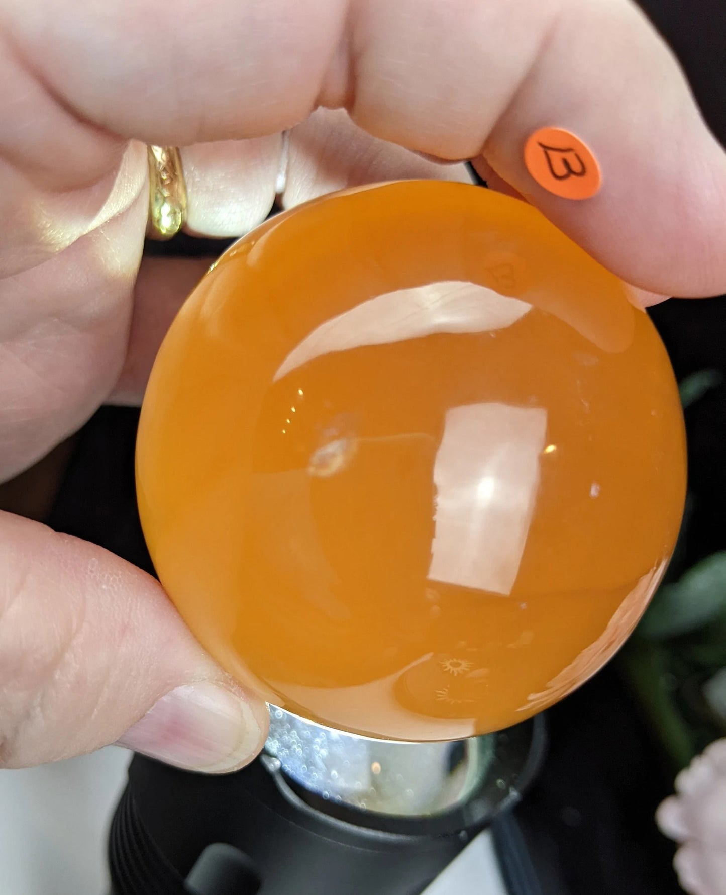 Honey Calcite Sphere