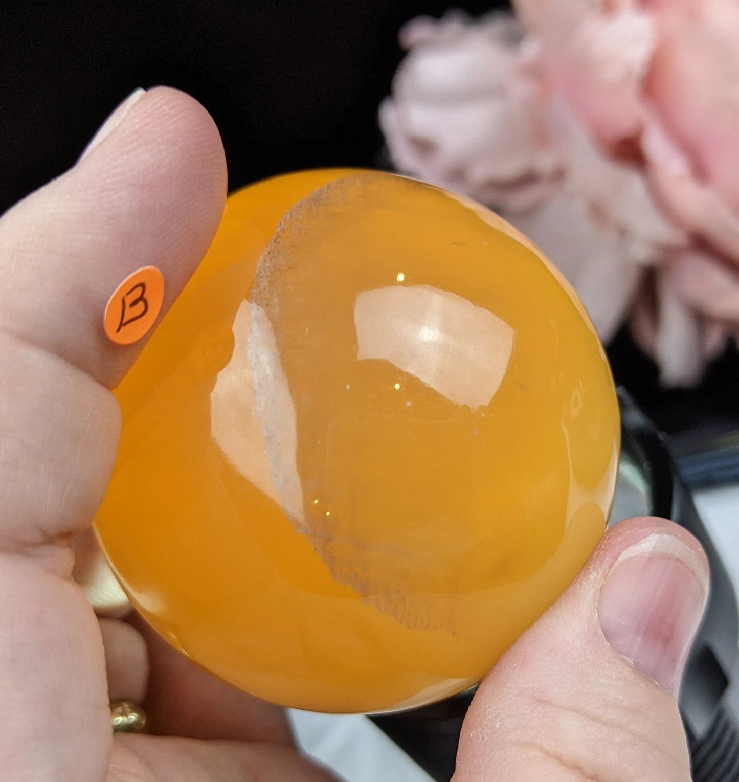 Honey Calcite Sphere