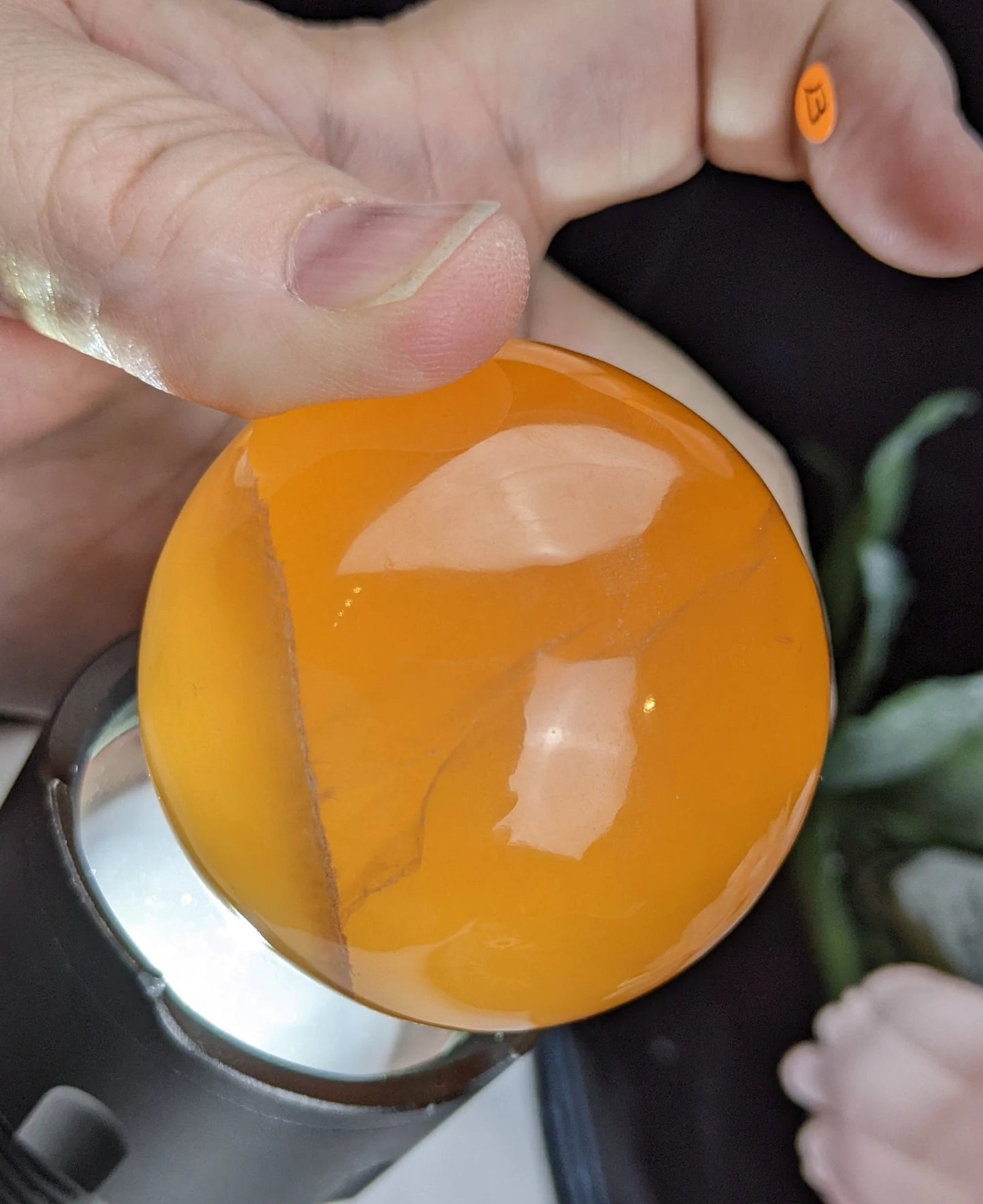 Honey Calcite Sphere