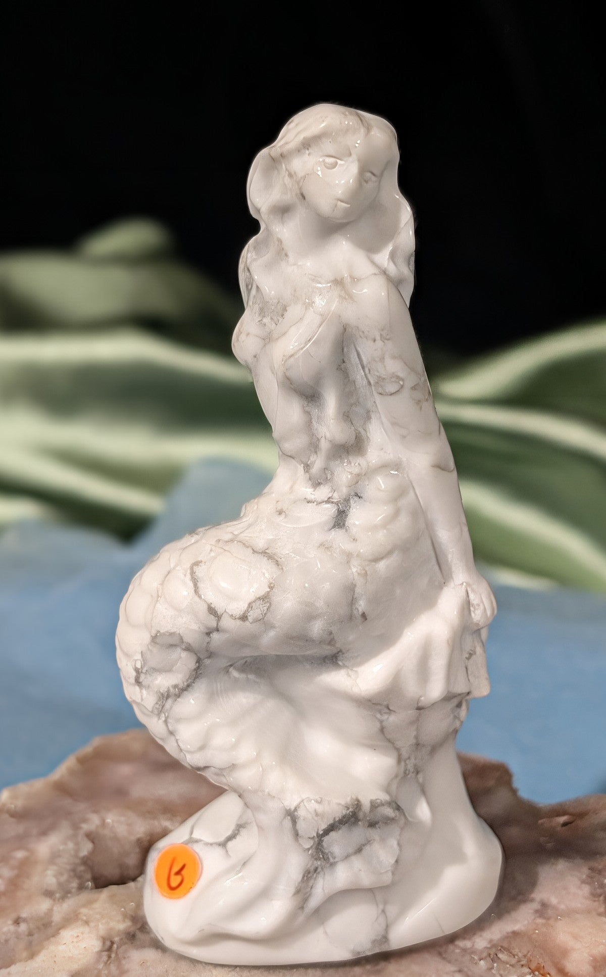 Howlite Mermaid Figurine
