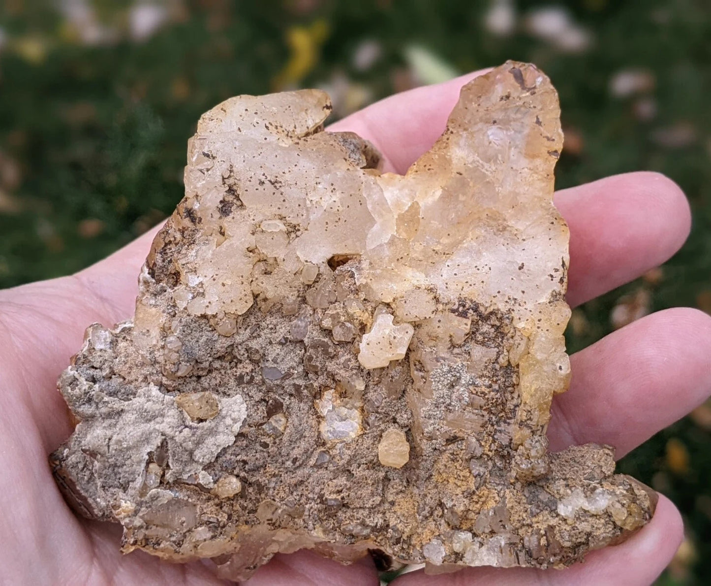Natural Iron Coated Quartz Specimen ~ Golden Quartz Points
