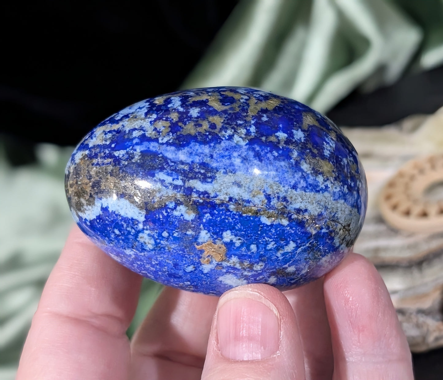 Lazurite With Afghanite Crystal Egg