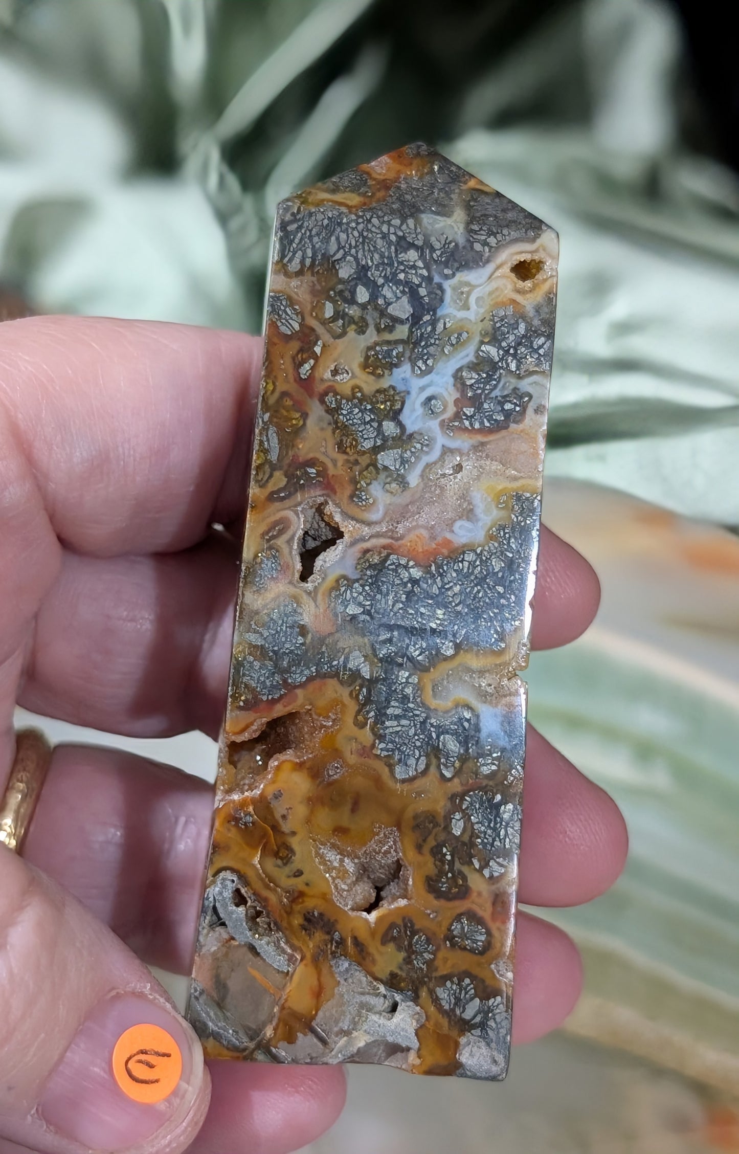 Marcasite Agate Tower
