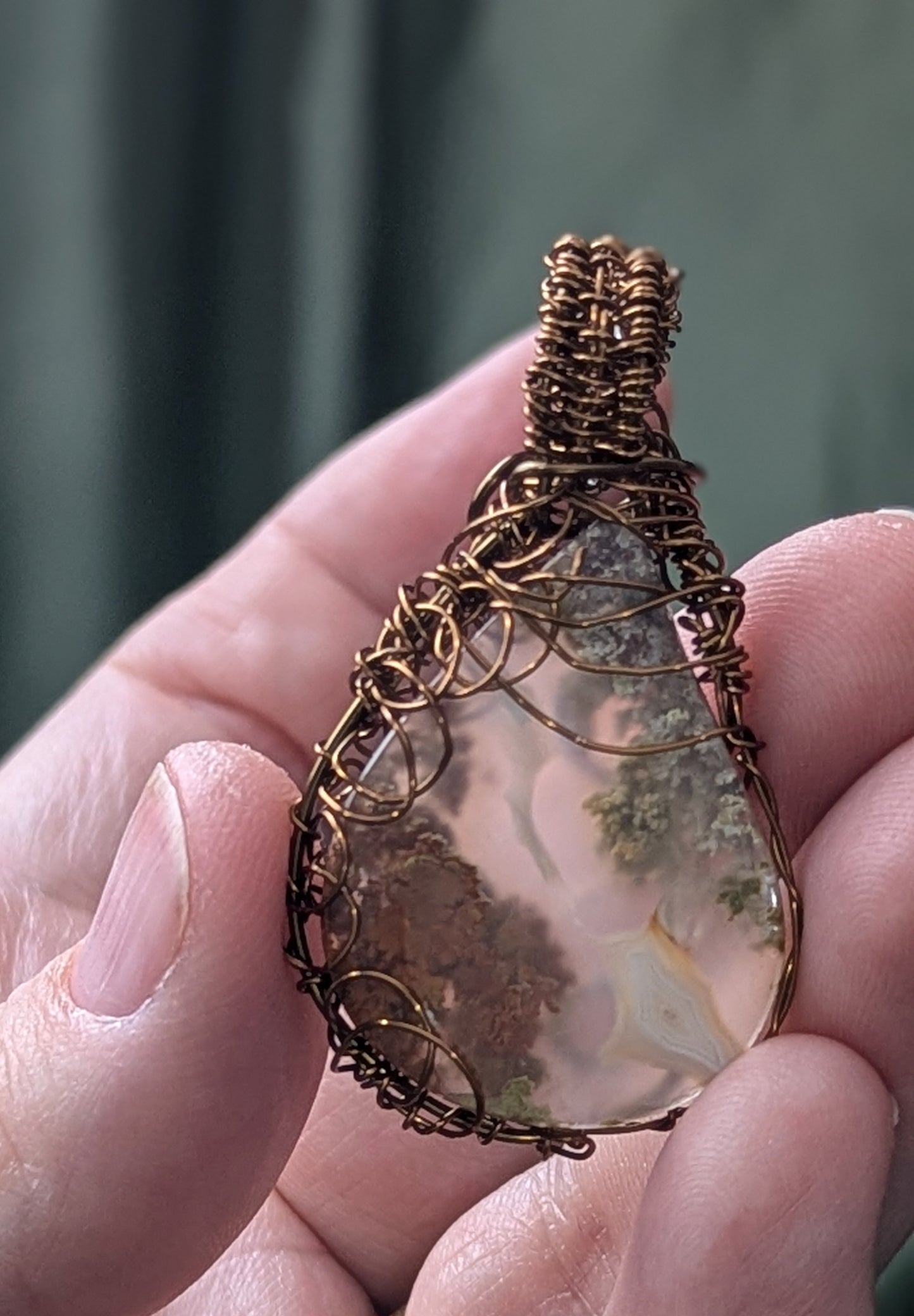 Moss Agate Pendant
