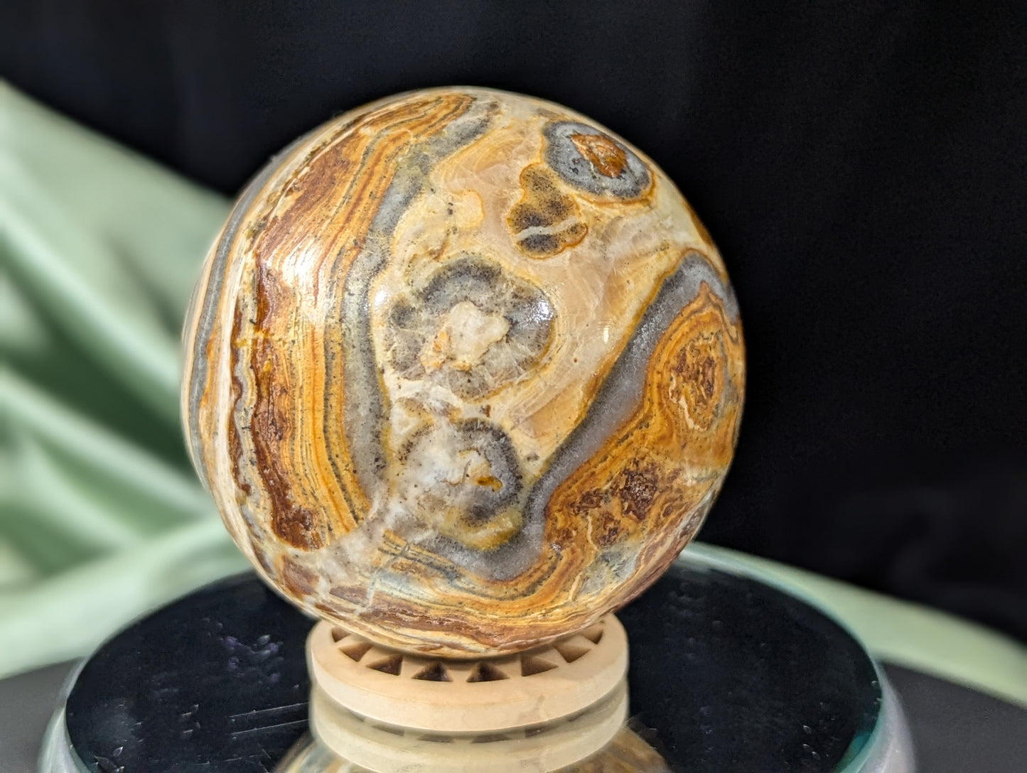 Pakistani Banded Bumblebee Jasper Sphere ~ Bumblebee Jasper Crystal Ball