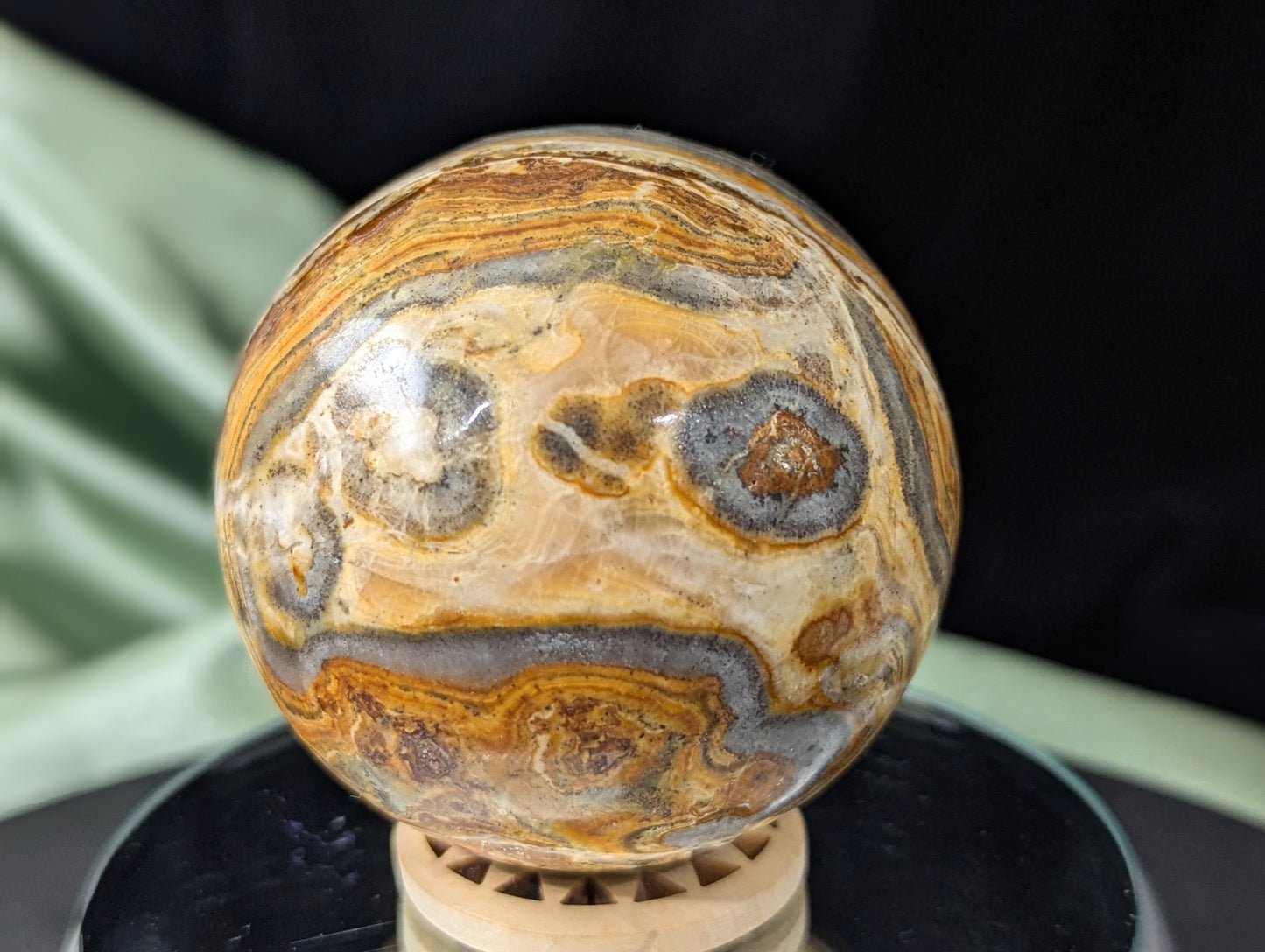Pakistani Banded Bumblebee Jasper Sphere ~ Bumblebee Jasper Crystal Ball