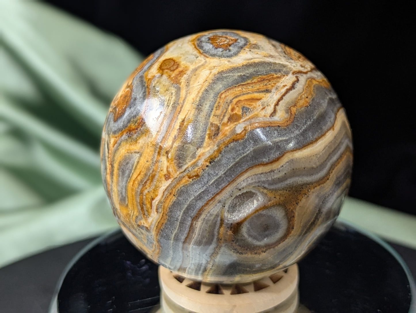 Pakistani Banded Bumblebee Jasper Sphere ~ Bumblebee Jasper Crystal Ball