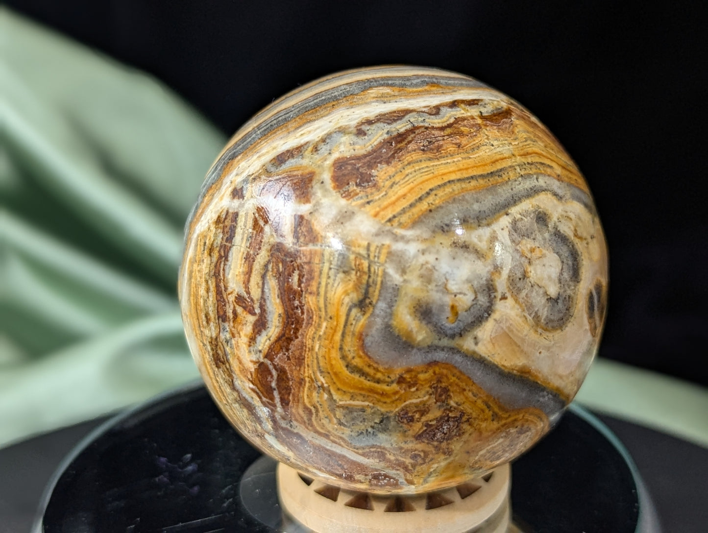 Pakistani Banded Bumblebee Jasper Sphere ~ Bumblebee Jasper Crystal Ball