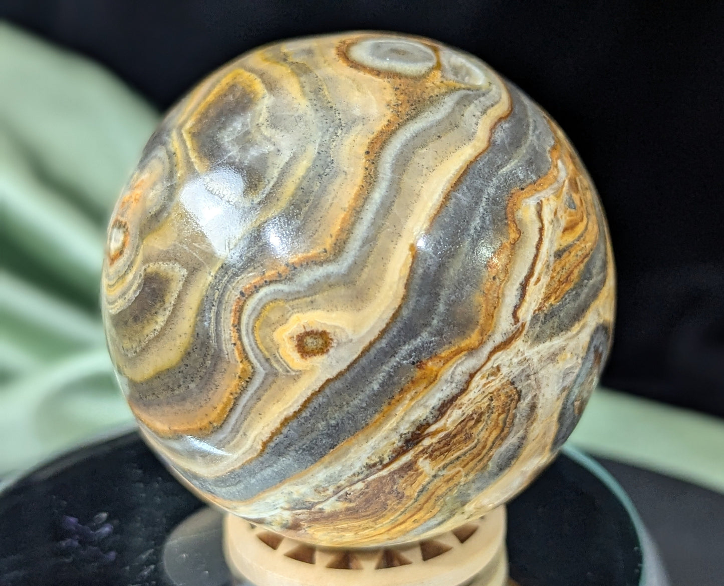 Pakistani Banded Bumblebee Jasper Sphere ~ Bumblebee Jasper Crystal Ball