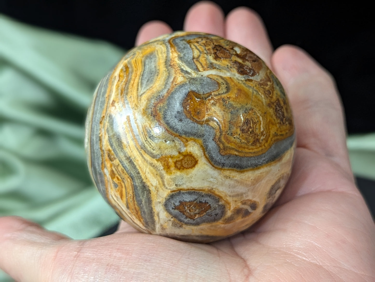 Pakistani Banded Bumblebee Jasper Sphere ~ Bumblebee Jasper Crystal Ball