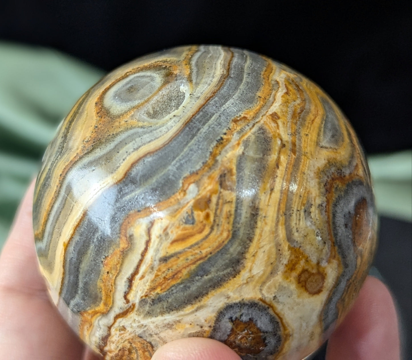 Pakistani Banded Bumblebee Jasper Sphere ~ Bumblebee Jasper Crystal Ball