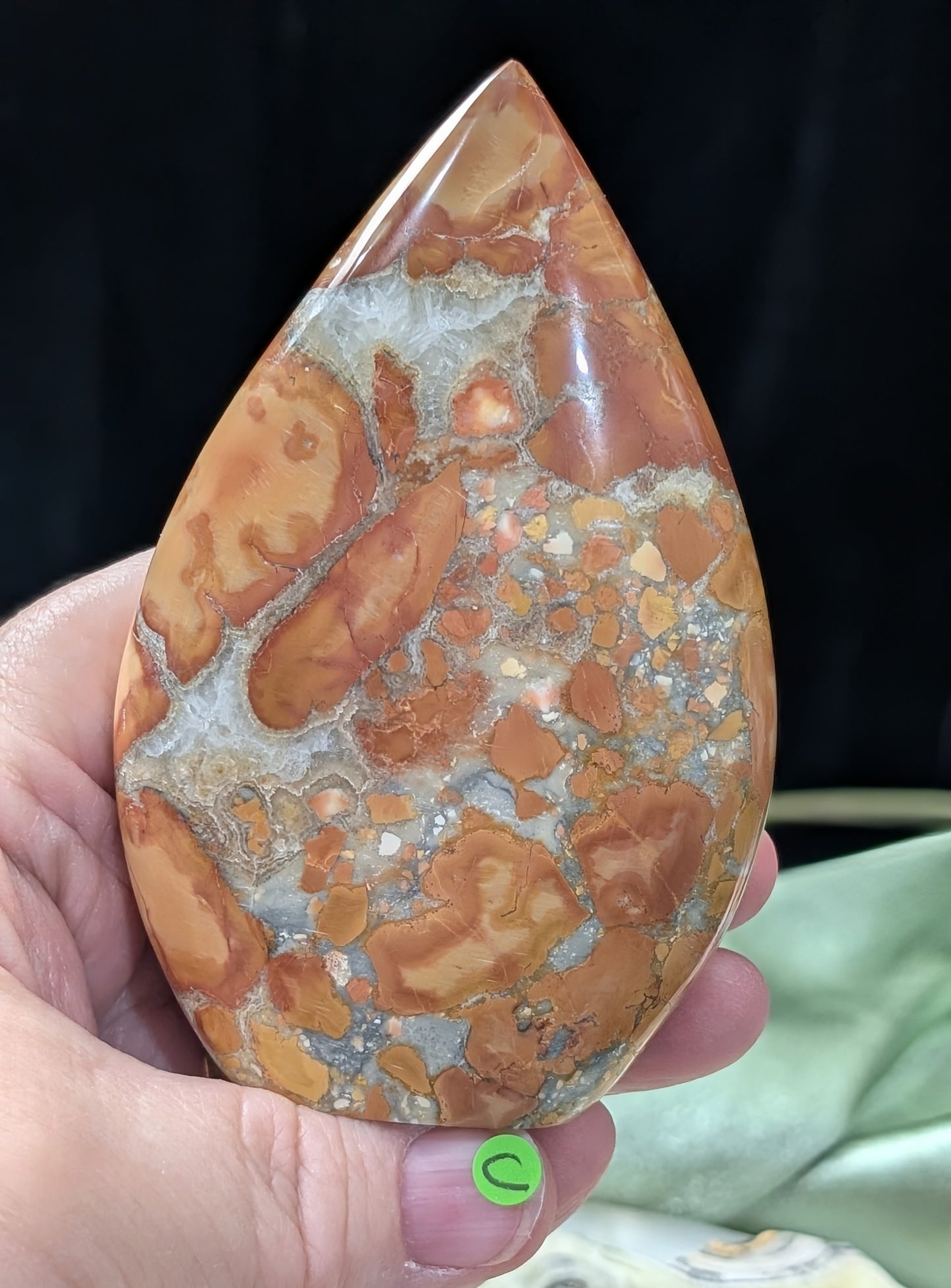 Peach Maligano Jasper Flame