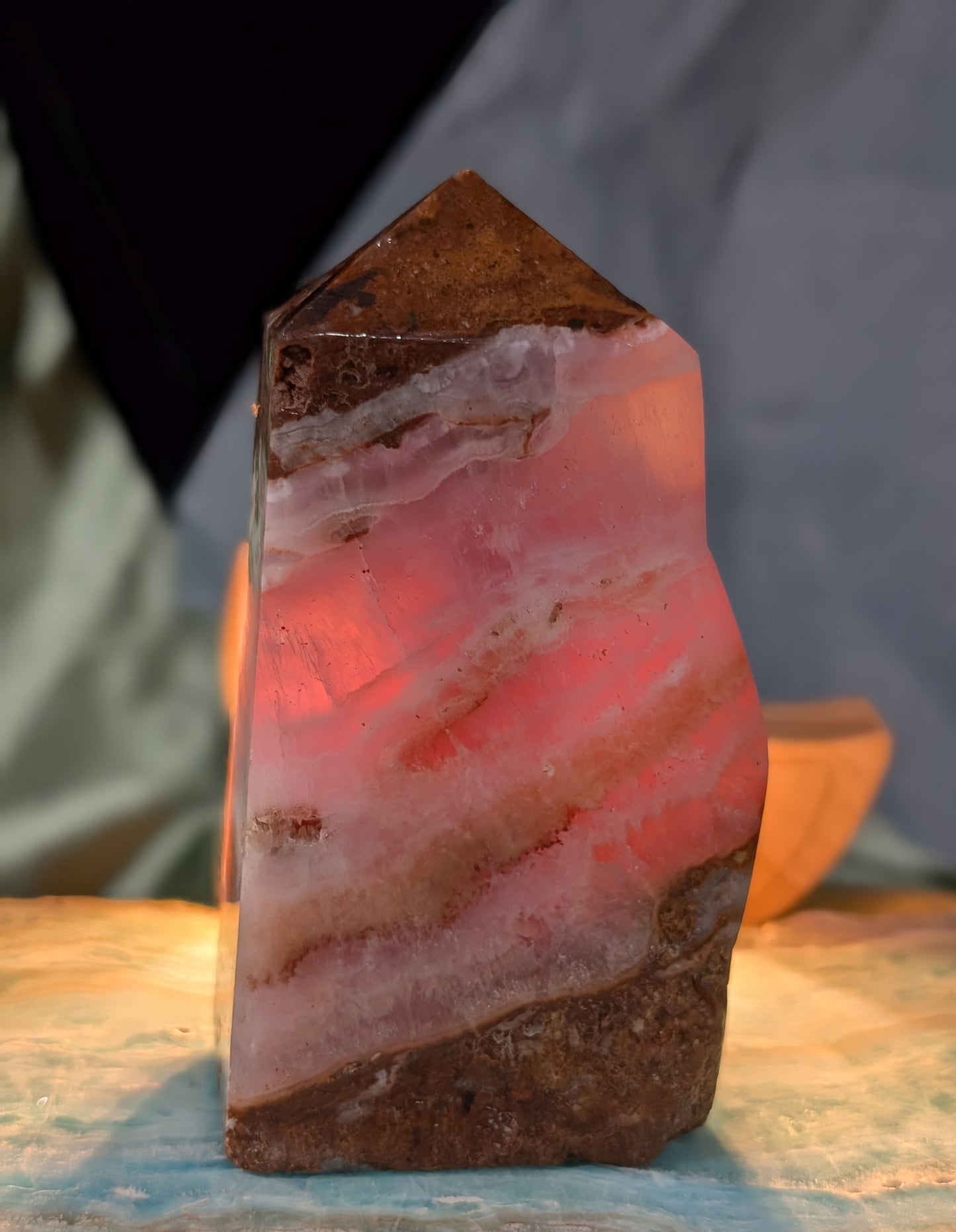 Pink Aragonite Freeform