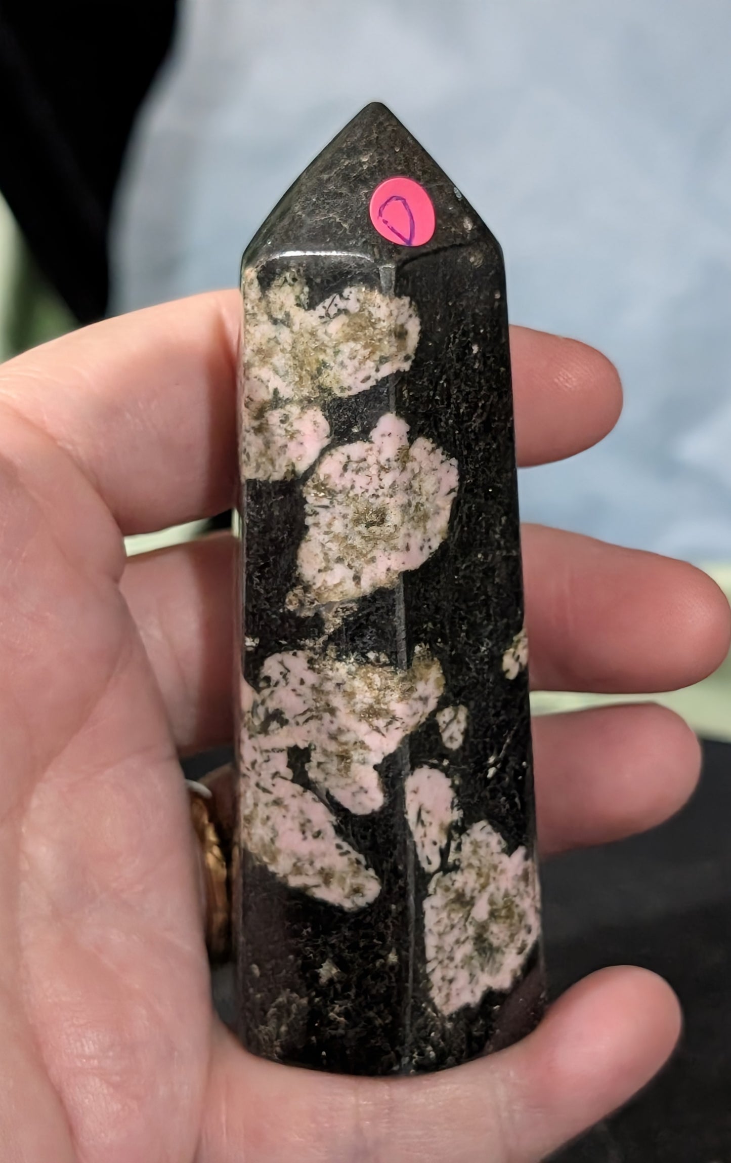 Pink Snowflake Jade Tower