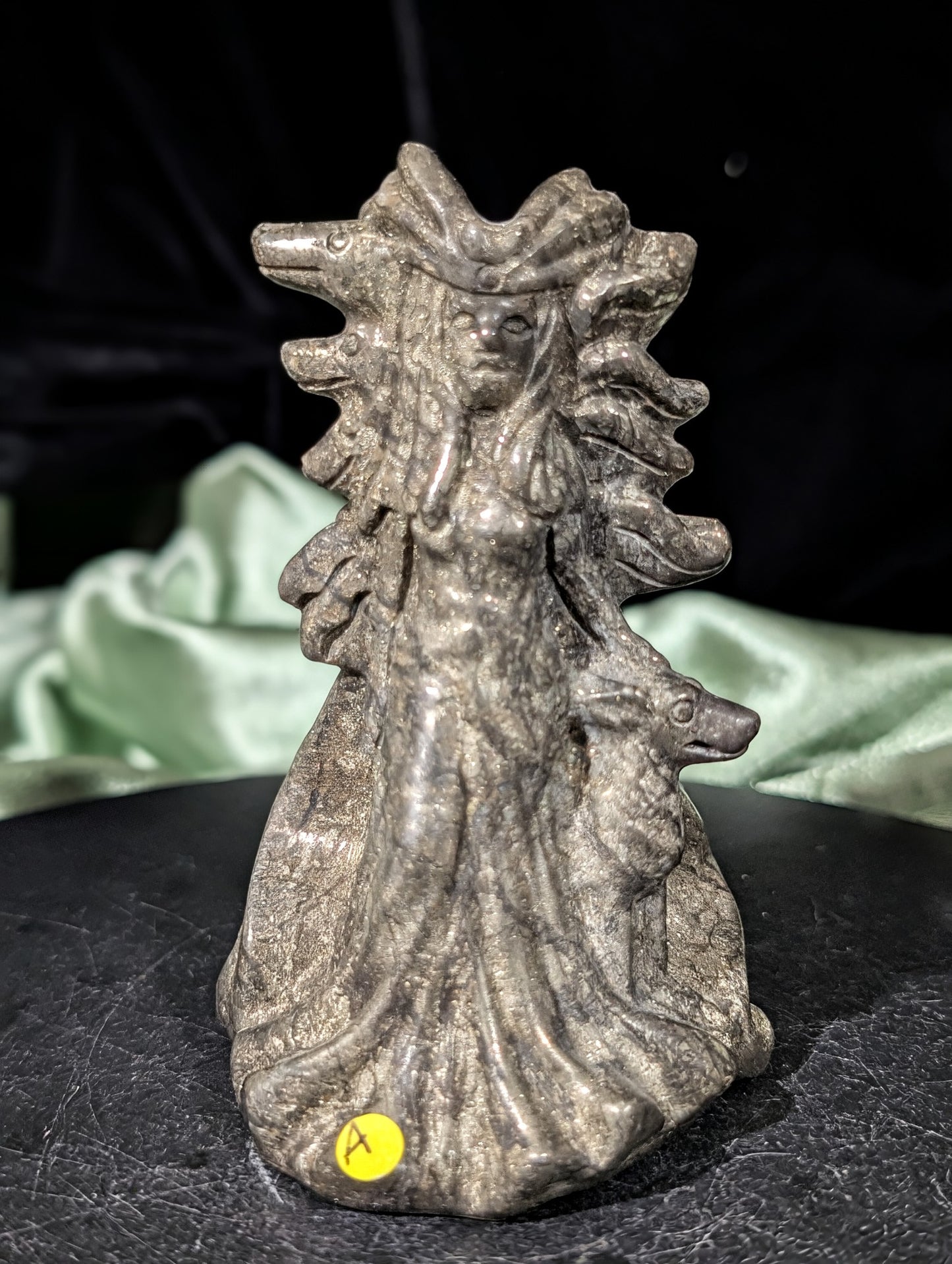 Pyrite Hecate Figurine