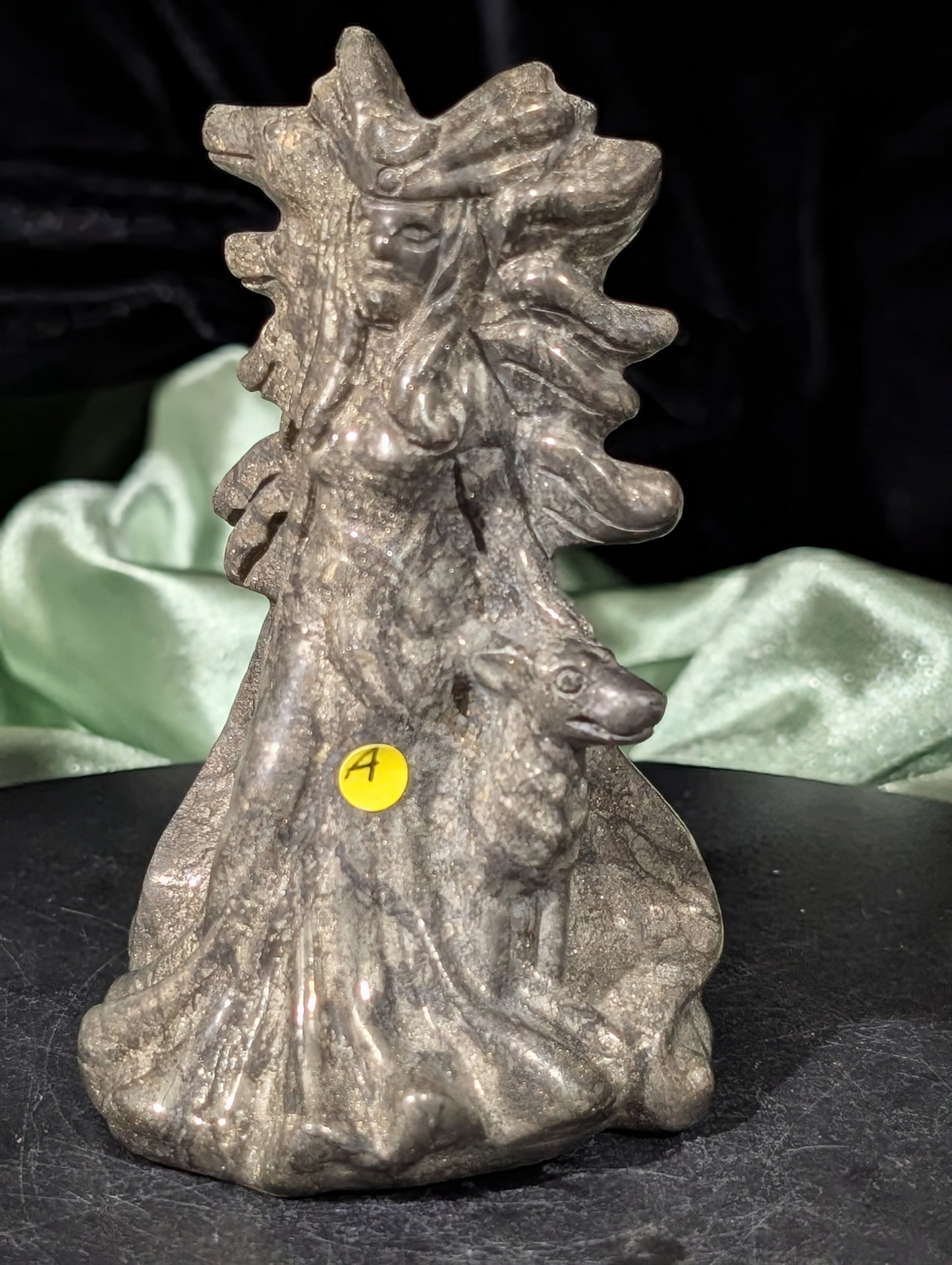 Pyrite Hecate Figurine