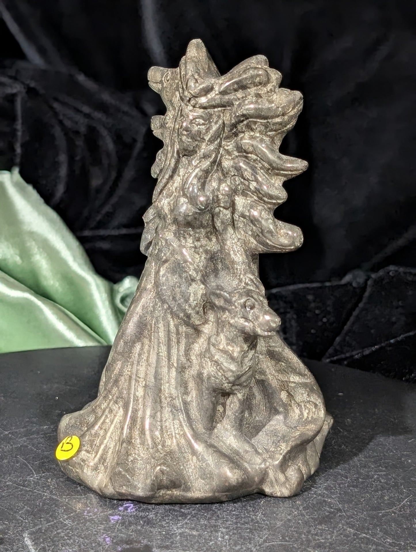 Pyrite Hecate Figurine